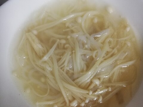白糸こんにゃくとえのきの中華スープ
